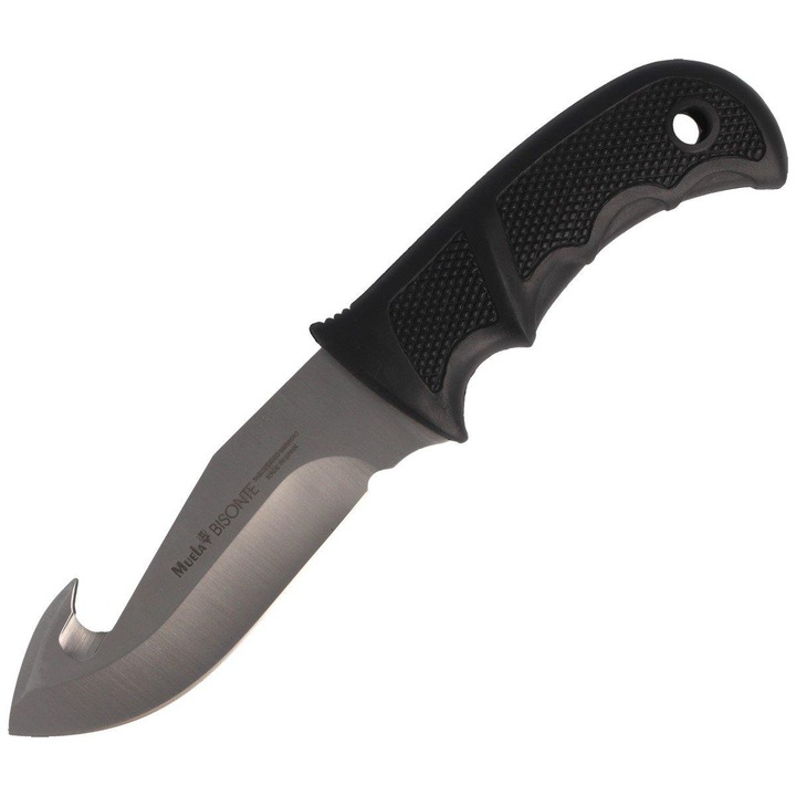 Cutit de vanatoare Muela BISONTE-11G Skinner Polymer, Otel inoxidabil, 11.5 cm, Negru