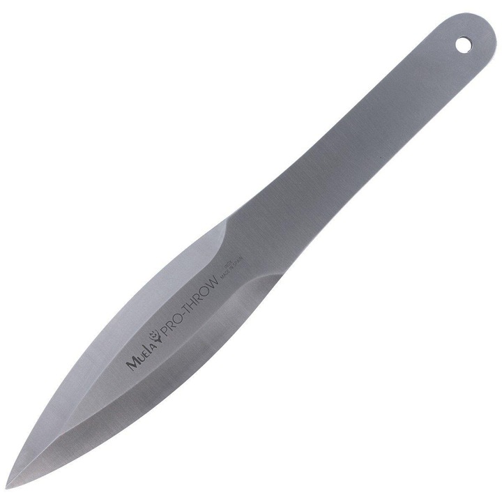 Cutit pentru aruncat, Muela Outdoor PRO-THROW, cu teaca, Otel inoxidabil, 25 cm, Argintiu