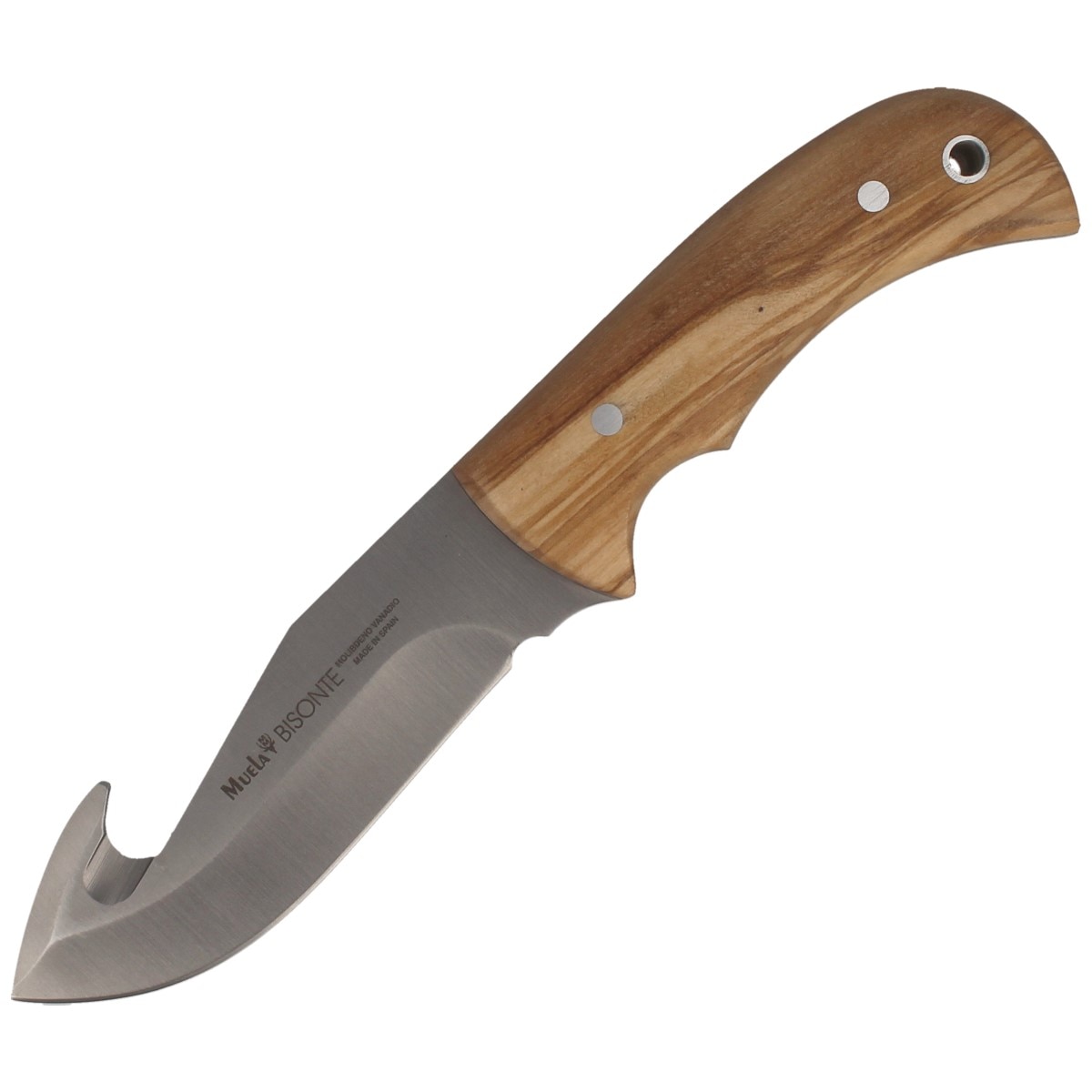 Cutit de vanatoare Muela BISONTE-11.OL Skinner, Otel inoxidabil, 11.5 cm, Maro