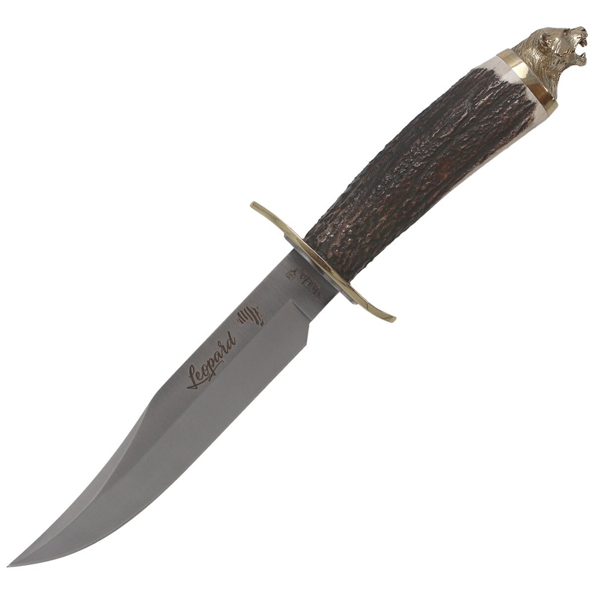 Cutit Muela LEOPARD-16BF Deer Stag, Otel inoxidabil, 16 cm, Gri/Auriu