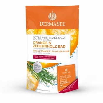 Sare de baie Portocale si Cedru, Dermasel, 400 g Sare de baie Portocale si Cedru, Dermasel, 400 g