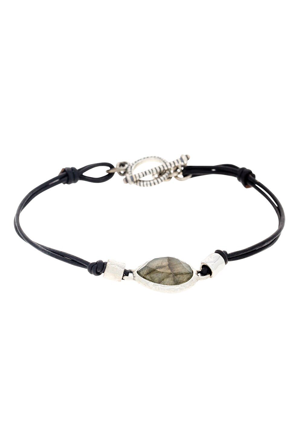 Rockstone, Bratara decorata cu talisman, Negru