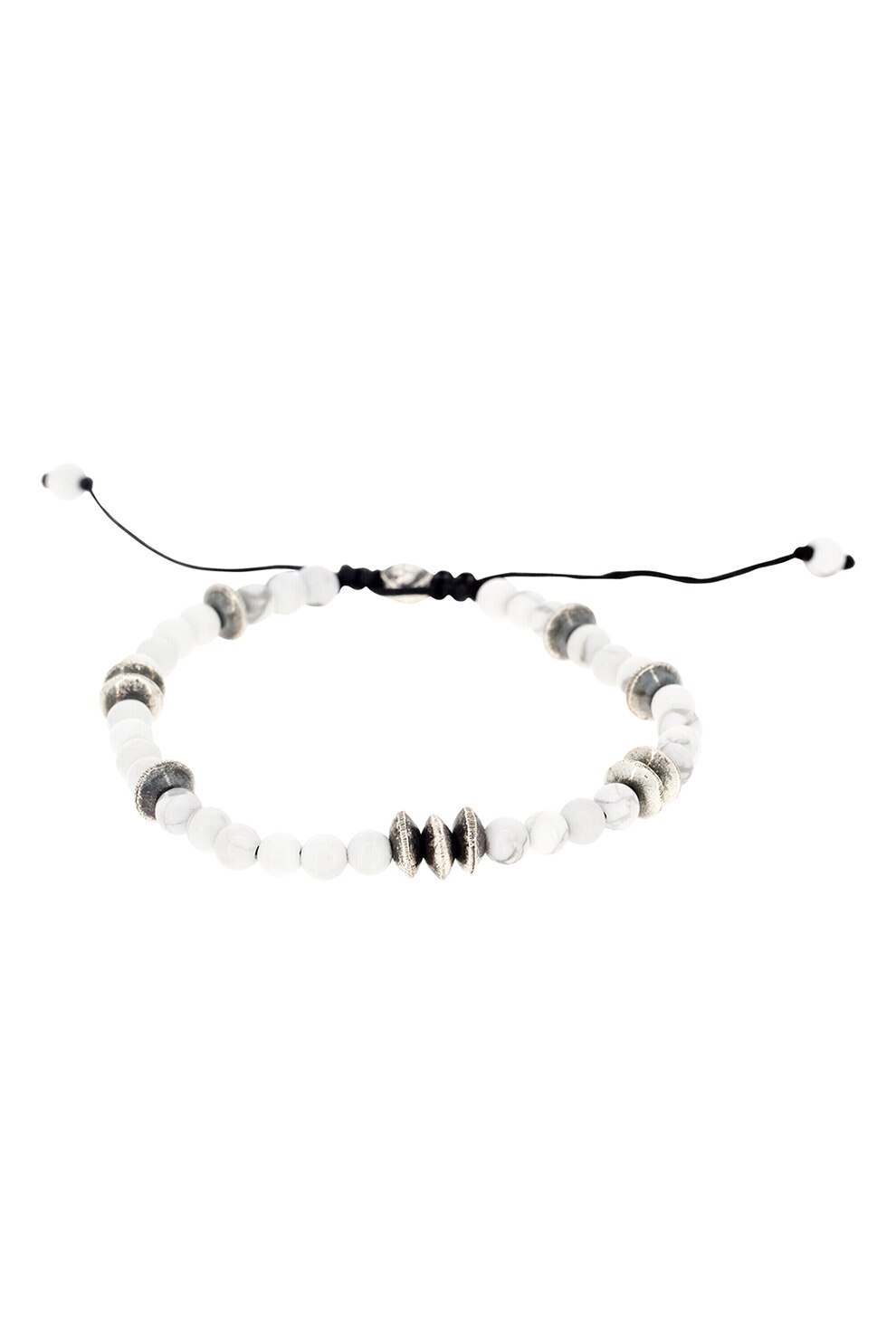 Rockstone, Bratara de argint cu howlit, Alb