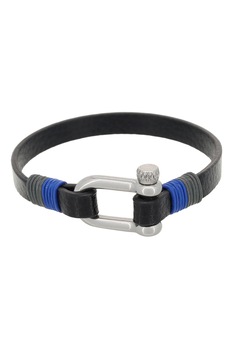 Rockstone, Bratara de piele si otel Rockstone, Bratara de piele si otel