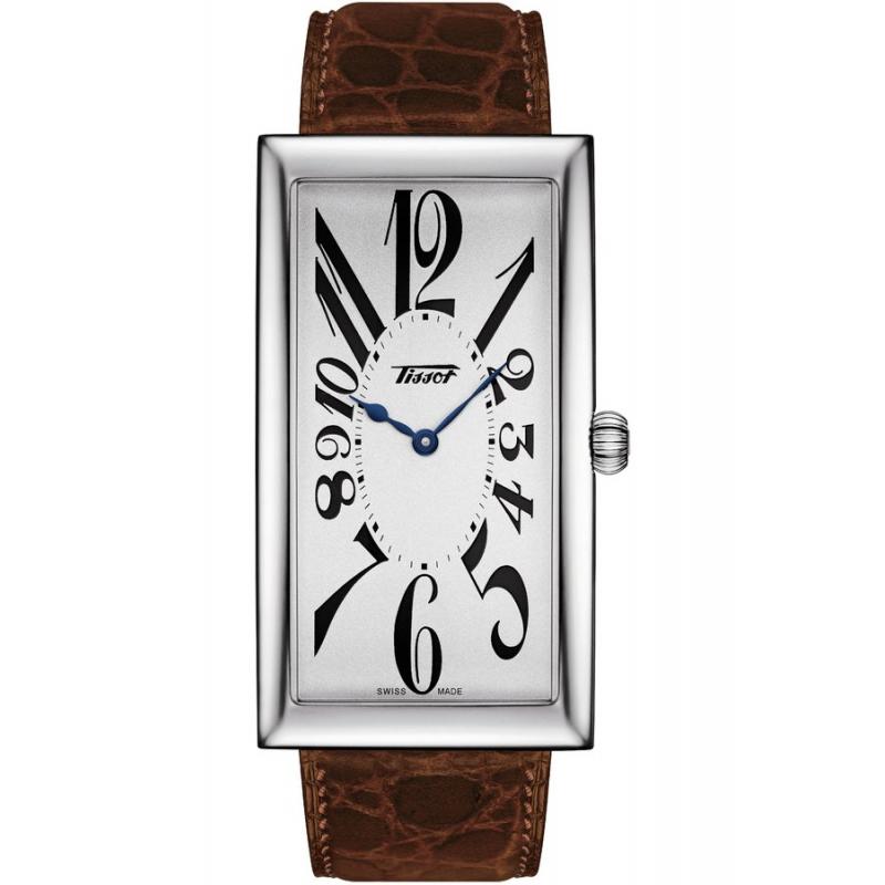 Ceas de Lux pentru barbati Tissot Heritage Banana Centenary Edition, Curea din Piele, Maro