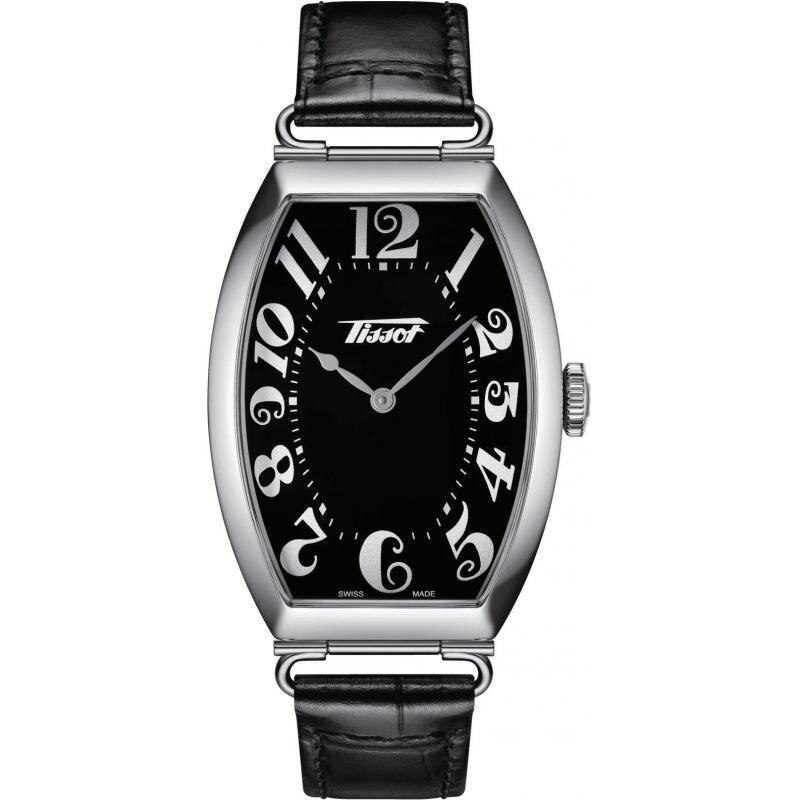 Ceas de Lux pentru barbati Tissot Heritage Porto Quartz, Curea din Piele, Negru