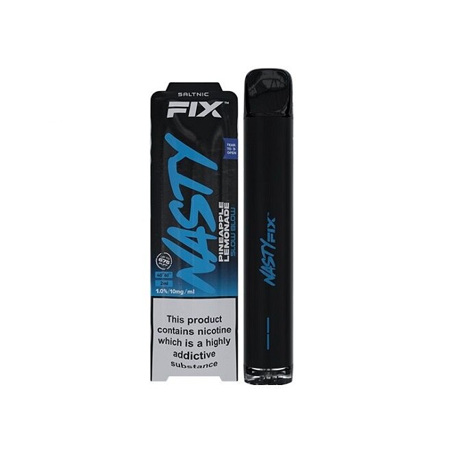 Kit Tigara Electronica Nasty Fix Air - Slow Blow , Dispozitiv de unica folosinta ,2ml ,20mg NicSalt ,autonomie ,675 pufuri