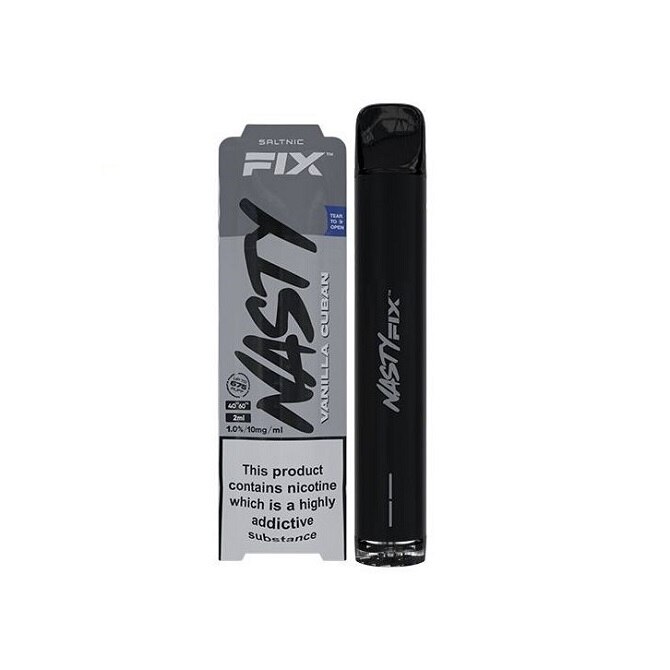 Kit Tigara Electronica Nasty Fix Air - Vanilla Tobacco , Dispozitiv de unica folosinta ,2ml ,20mg NicSalt ,autonomie ,675 pufuri