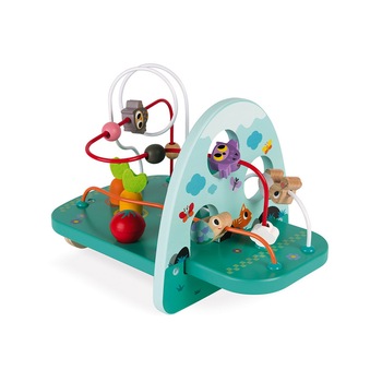 Jucarie cu activitati, Janod, iepurasii, din lemn Jucarie cu activitati, Janod, iepurasii, din lemn