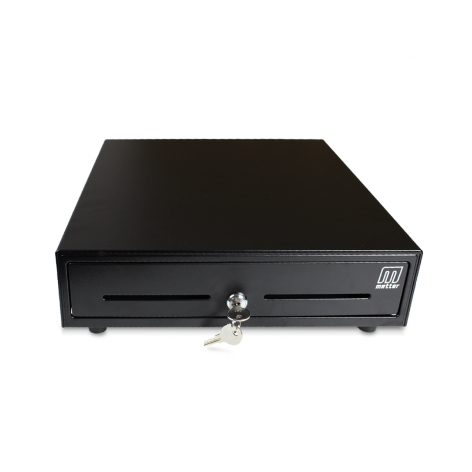 Sertar de bani metalic Metter CD410SS-BK, negru