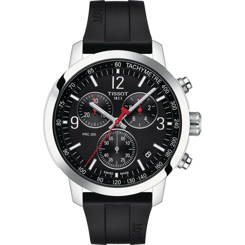 Ceas pentru barbati Tissot Sport PRC 200 Quartz Chronograph, Negru