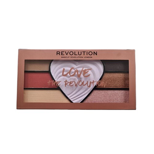 Paleta 6 farduri si iluminator, Love the Revolution