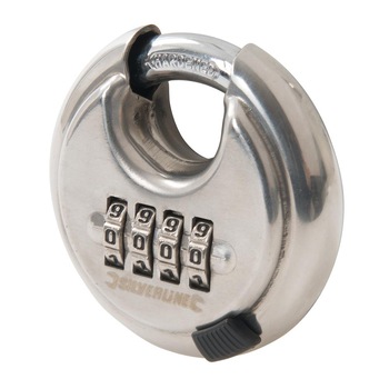Lacat rotund cu cifru, 4 digit, 70mm, Silverline Lacat rotund cu cifru, 4 digit, 70mm, Silverline