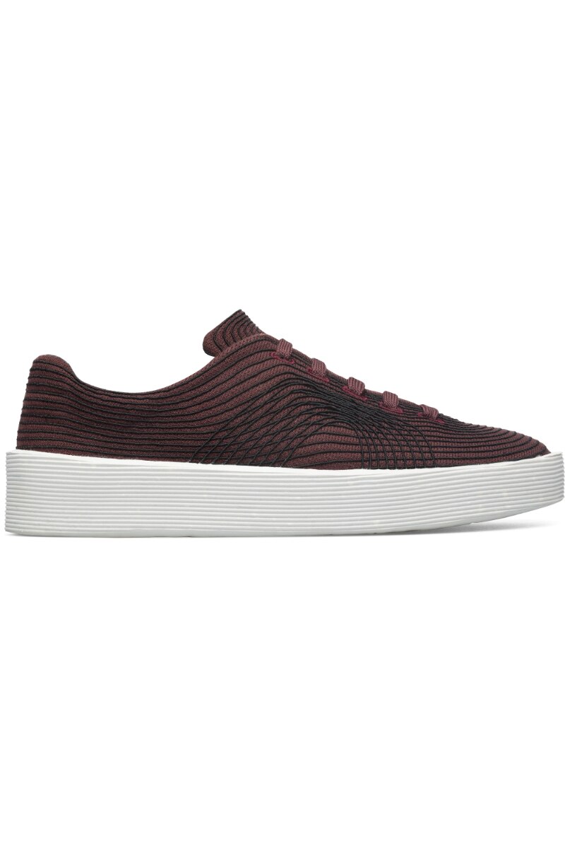 Pantofi sport Camper Courb, Textil, Burgundy/Negru, Burgundy/Negru