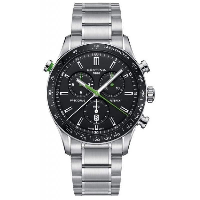 Ceas barbatesc Certina Precidrive Flyback DS-2 C024.618.11.051.02, Otel inoxidabil, 10 ATM, Argintiu