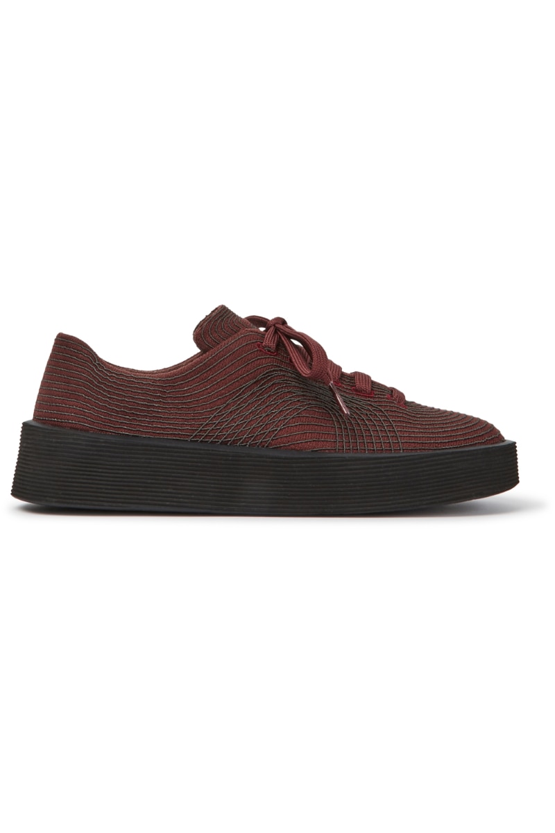 Pantofi sport Camper Courb, Textil, Burgundy inchis, Burgundy inchis