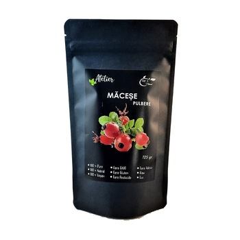 Pulbere de Macese , Atelier, Raw Vegan,125 grame Pulbere de Macese , Atelier, Raw Vegan,125 grame