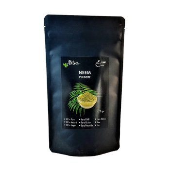Pulbere de Neem , Atelier, Raw Vegan,125 grame Pulbere de Neem , Atelier, Raw Vegan,125 grame