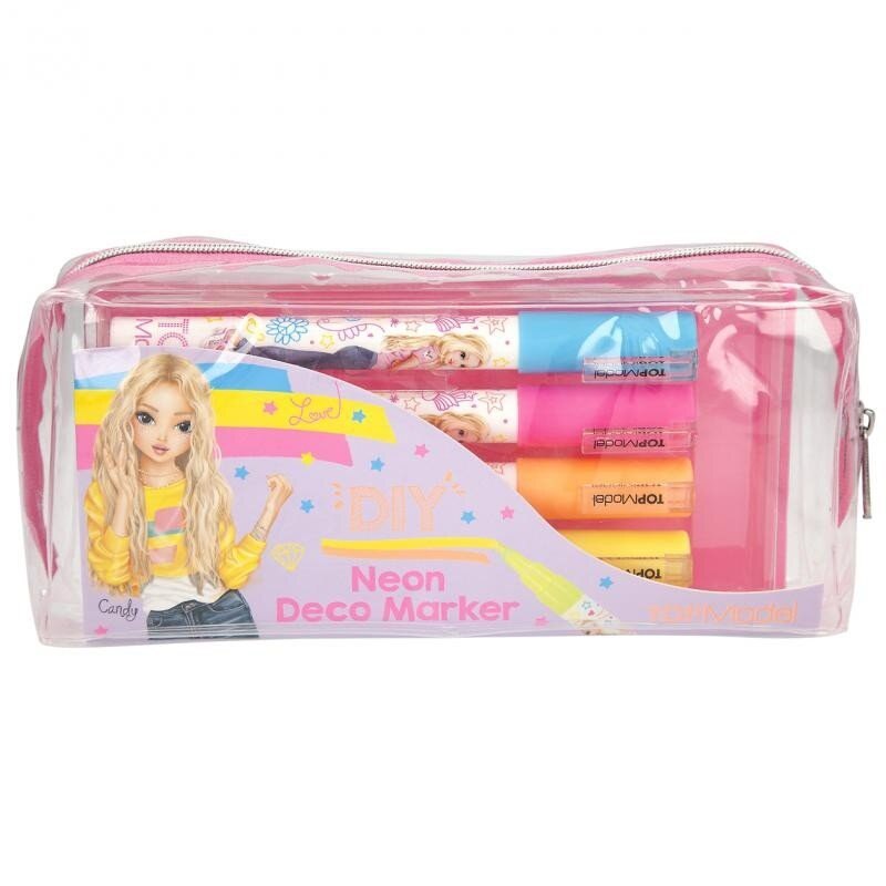 Set Carioci Top Model, Neon, 4 bucati