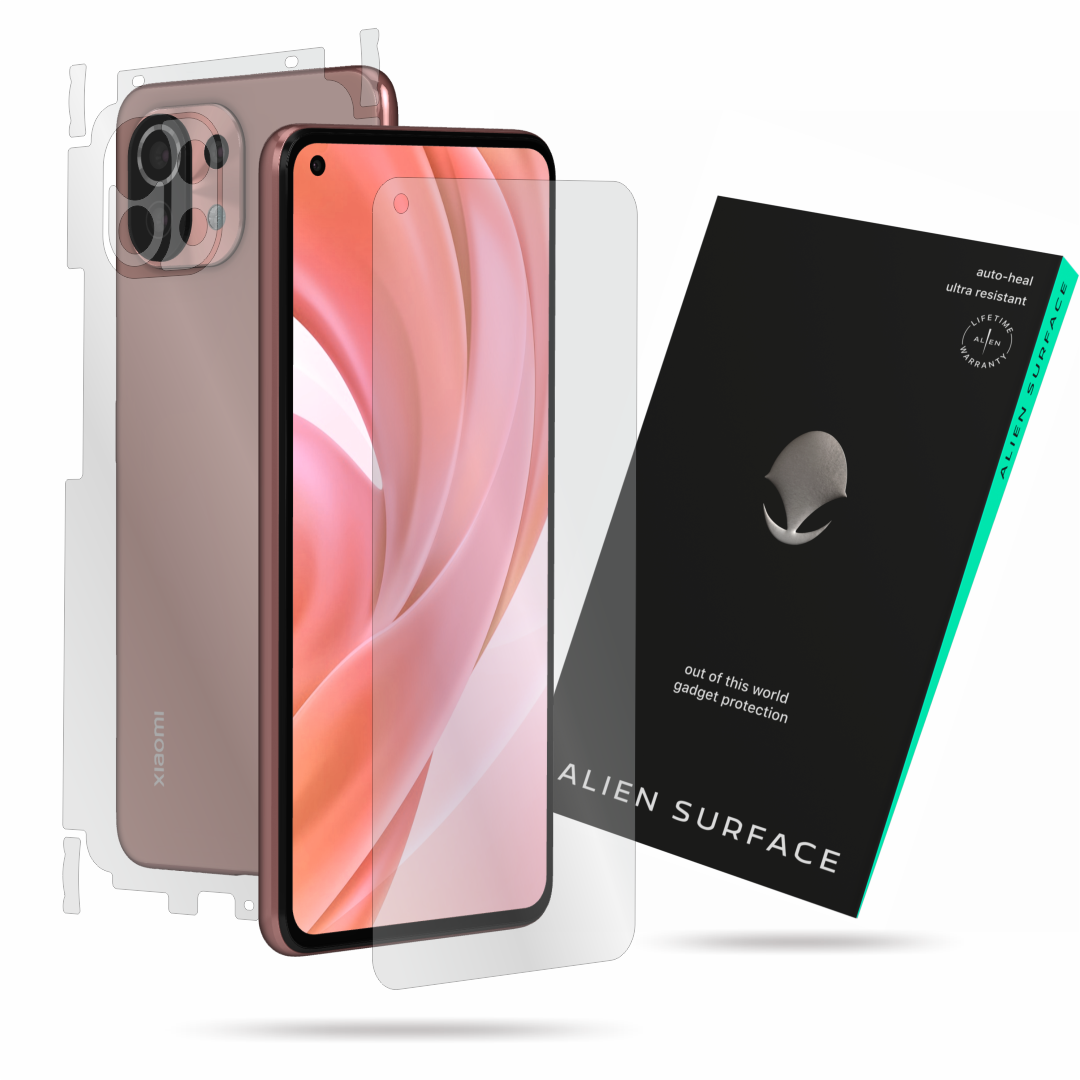 Folie Alien Surface, compatibila cu Xiaomi Mi 11 Lite (5G), protectie ecran, spate, laterale