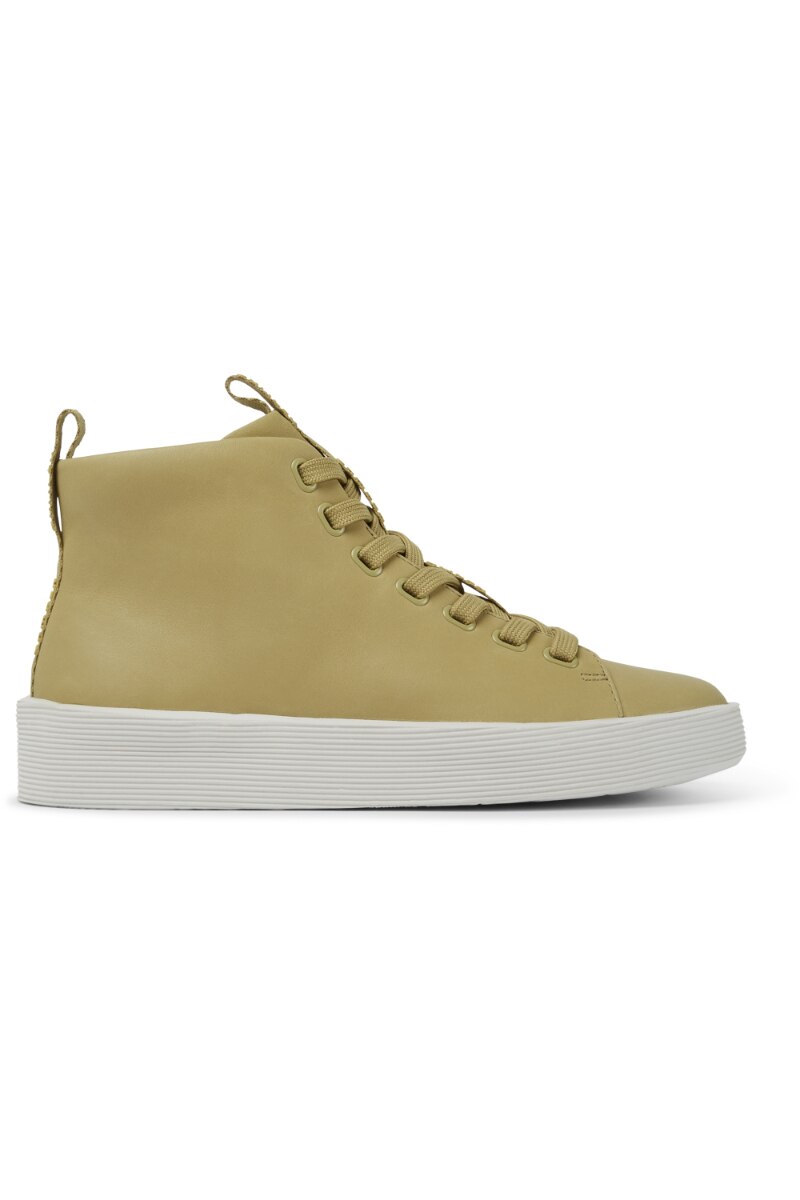 Pantofi sport Inalti Camper Courb, Piele naturala, Bej, Bej