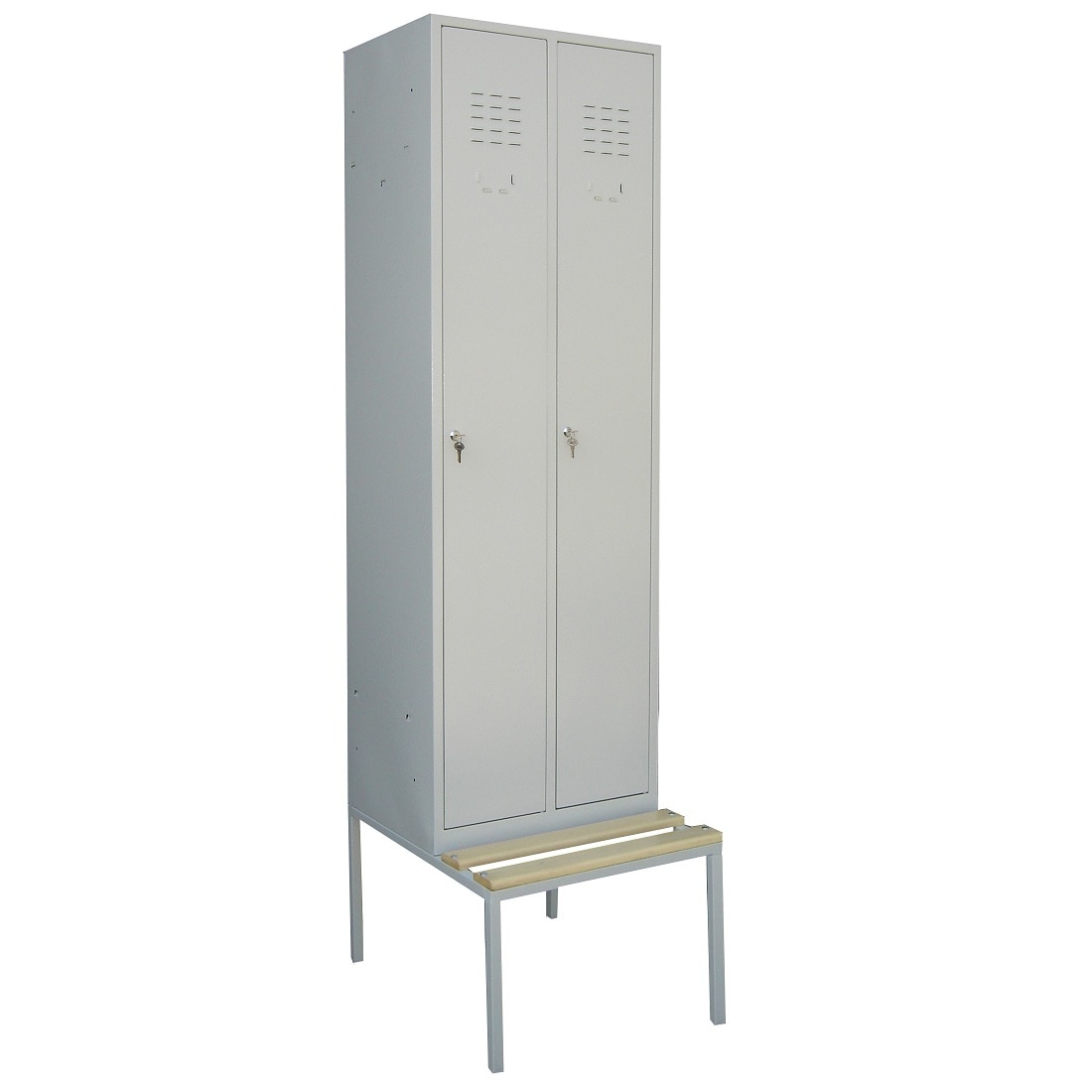 Vestiar cu bancuta si 2 usi imbracaminte L600xA700xH2200 mm