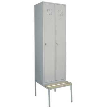 Vestiar cu bancuta si 2 usi imbracaminte L600xA700xH2200 mm Vestiar cu bancuta si 2 usi imbracaminte L600xA700xH2200 mm