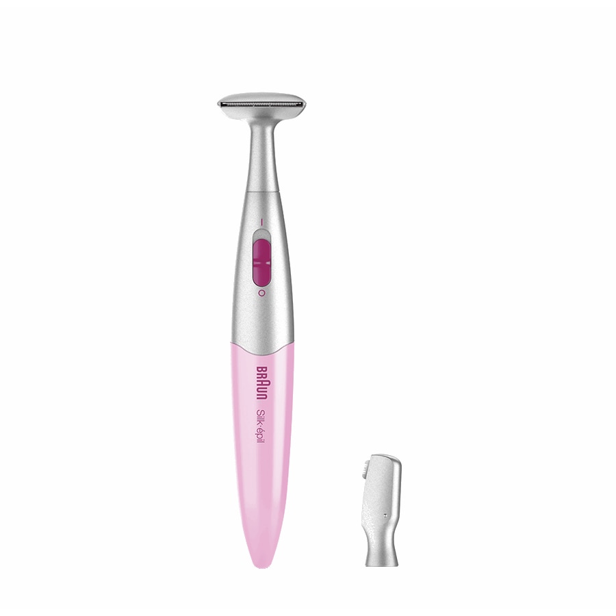 Epilator Braun Silk-épil FG1103, Fata si Corp, 3 Accesorii, Argintiu/Roz