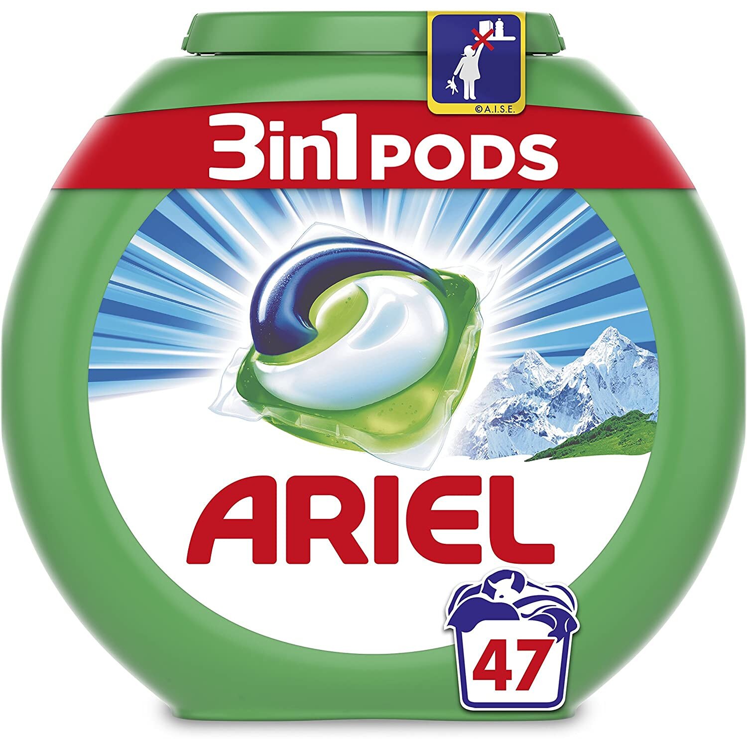 Detergent capsule Ariel Alpine Universal 47 bucati