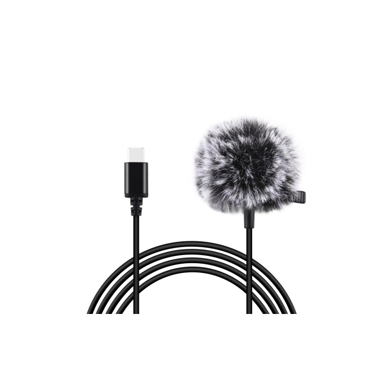 Lavaliera Puluz, Pu425, USB-C, 1.5M, Neagra