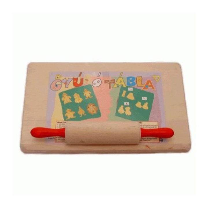 Blat si facalet copii, Kocka Kft., Lemn, Multicolor, 29 cm x 17 cm, 2+