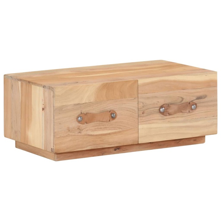 Маса за кафе vidaXL, 90x50x35 см, регенерирано дърво масив, 23.85 Kg
