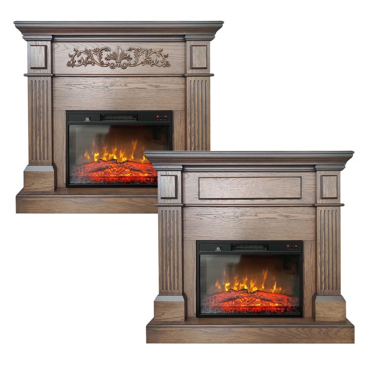 Elektromos kandalló TUX Oak tölgy ElectricSun L110xH102cm, hanggal