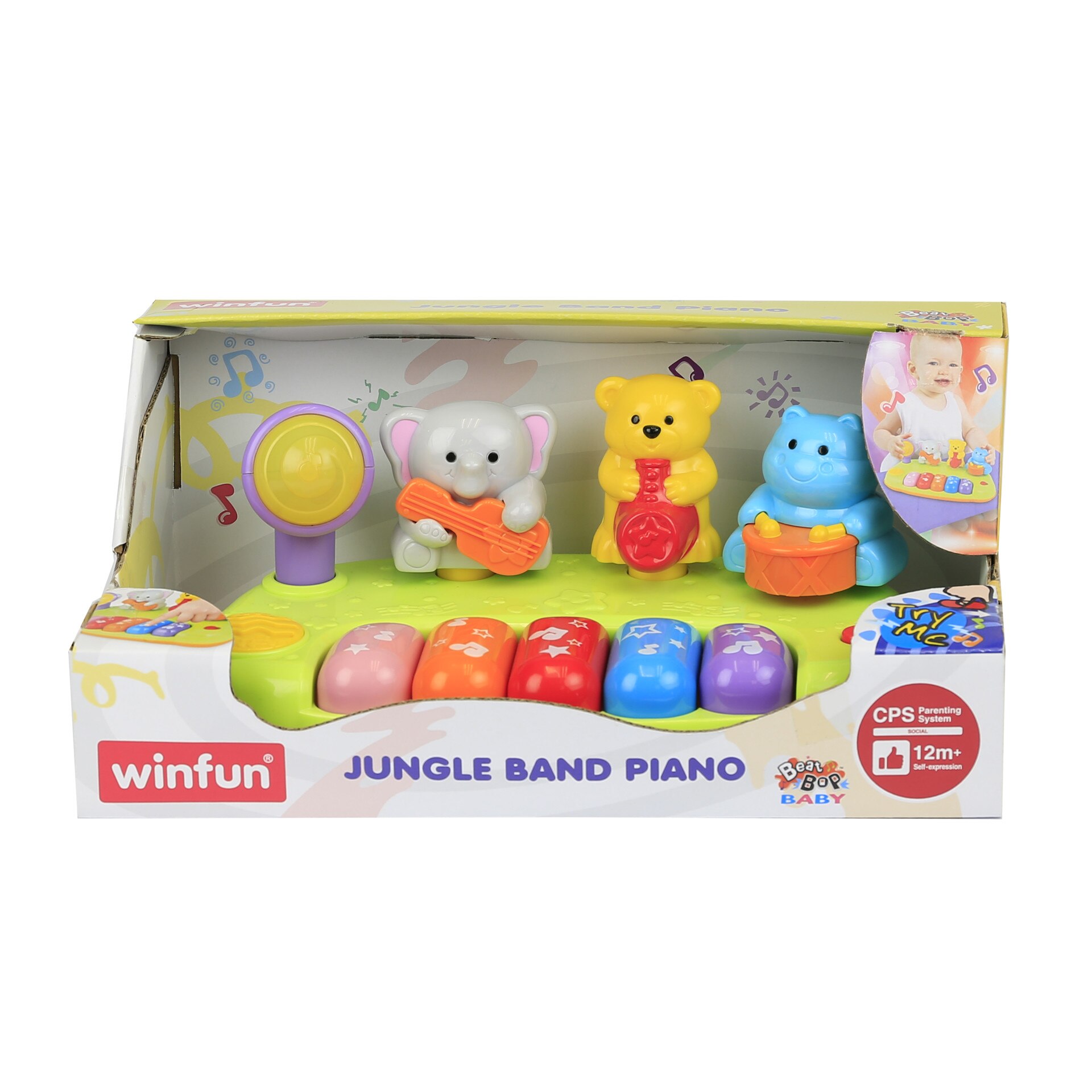 Jucarie pian cu banda de animale, Winfun, 2012