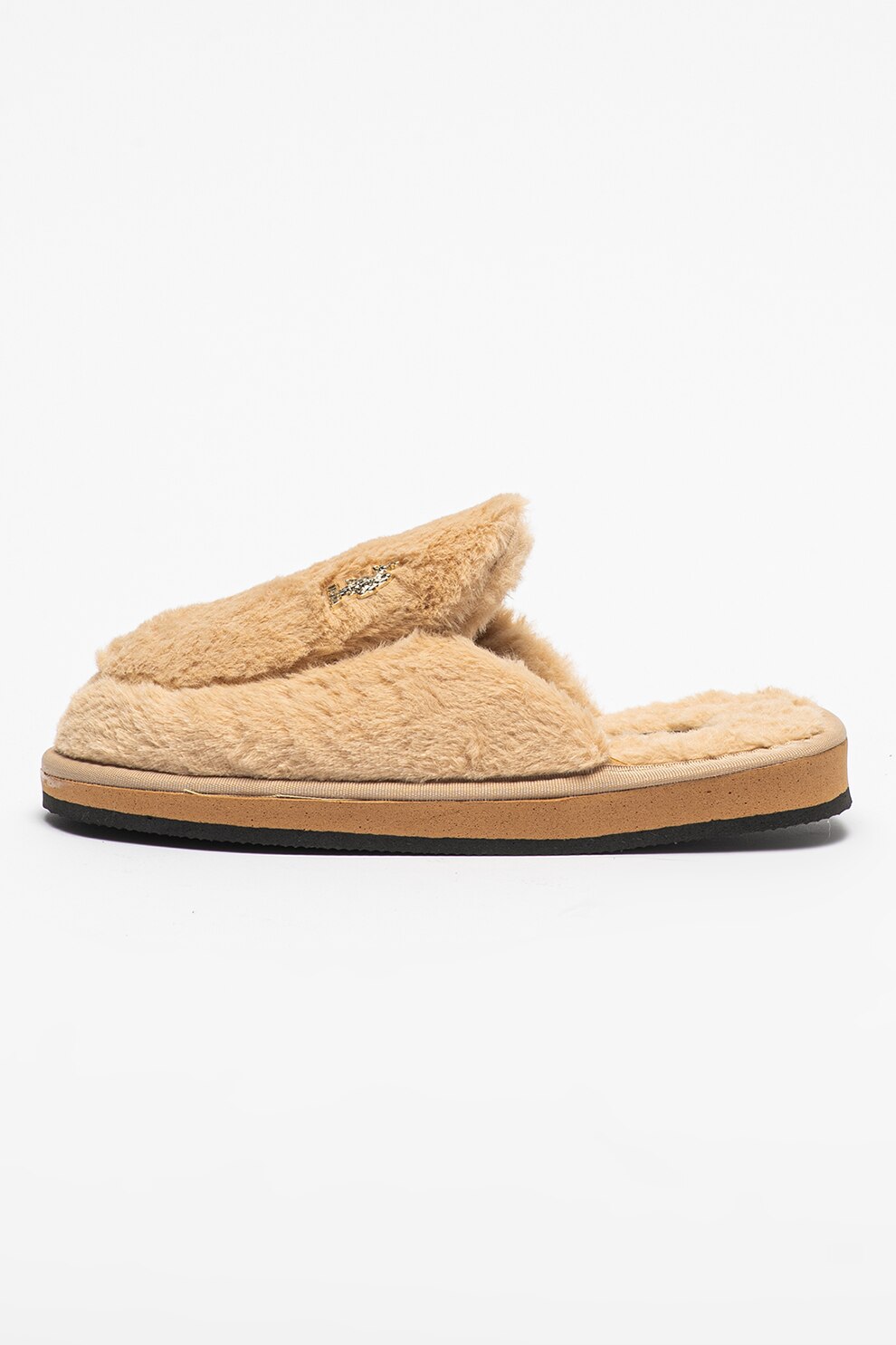 U.S. Polo Assn., Papuci de casa pufosi Preston, Bej, 39