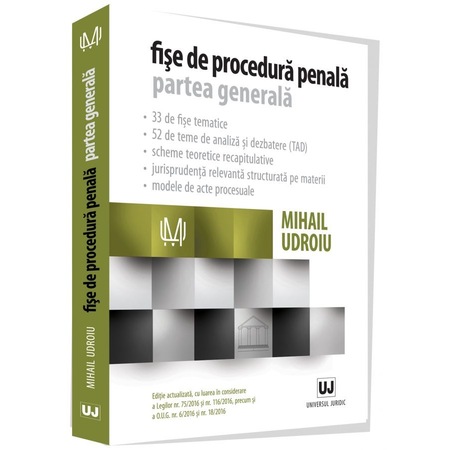 Fise De Procedura Penala Partea Generala Mihail Udroiu Emag Ro