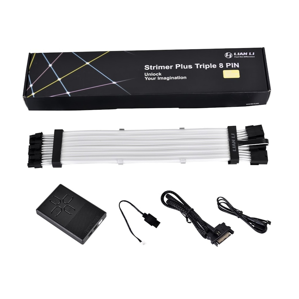 Iluminare RGB pentru cablu GPU Lian Li Strimer Plus 3x8-PIN RGB