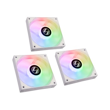 Set 3 Ventilatoare Lian Li ST120, ARGB, controller, Alb Set 3 Ventilatoare Lian Li ST120, ARGB, controller, Alb