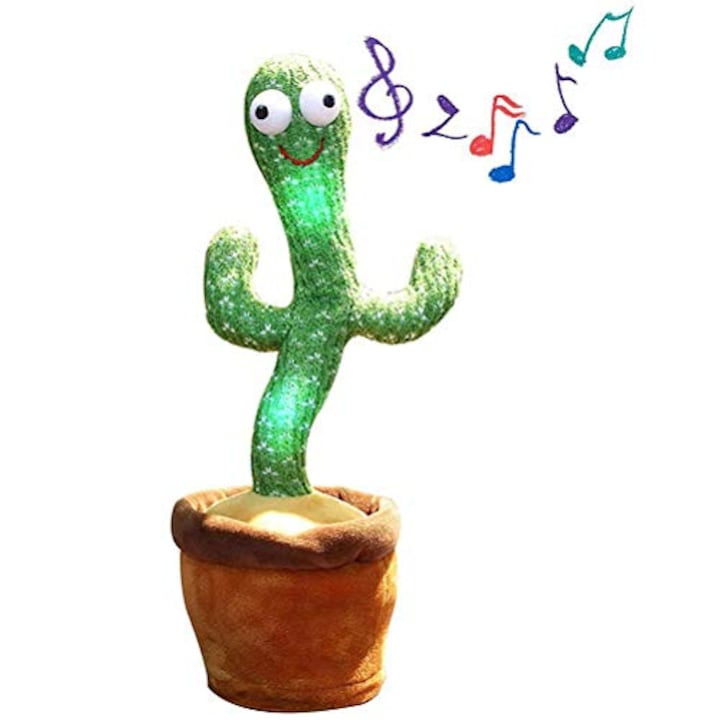 Пеещ и танцуващ кактус Crazy Cactus, интерактивна детска играчка, 120 песни