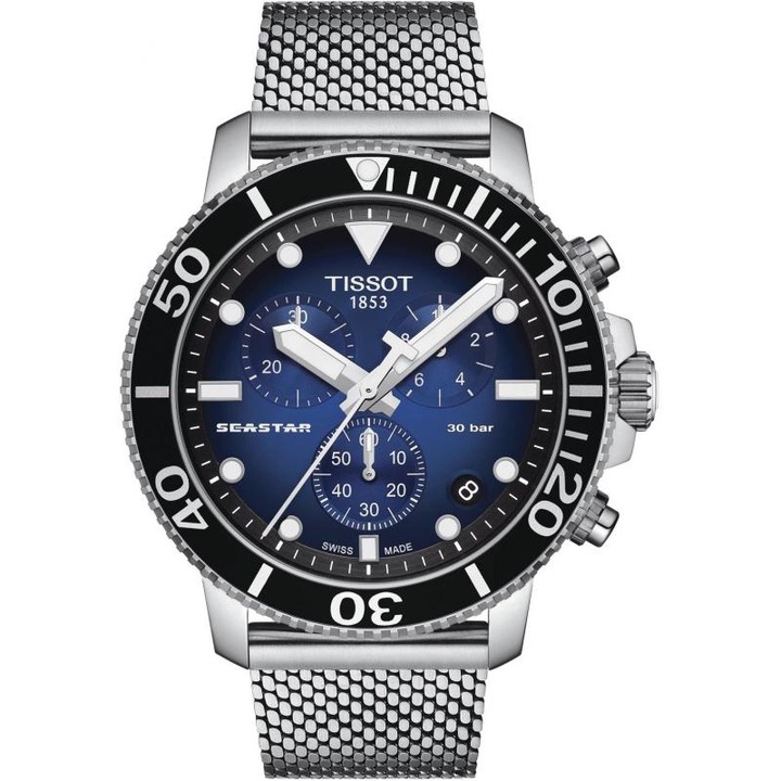 Ceas pentru barbati Tissot Seastar 1000 Chronog, Argintiu