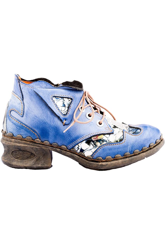 Pantofi piele naturala dama TMA, albastri, 42 EU