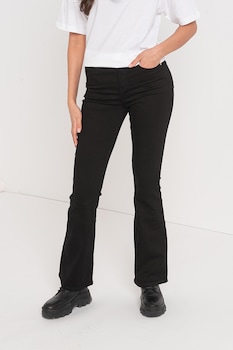 River Island, Blugi bootcut 90s Minimal, Negru River Island, Blugi bootcut 90s Minimal, Negru