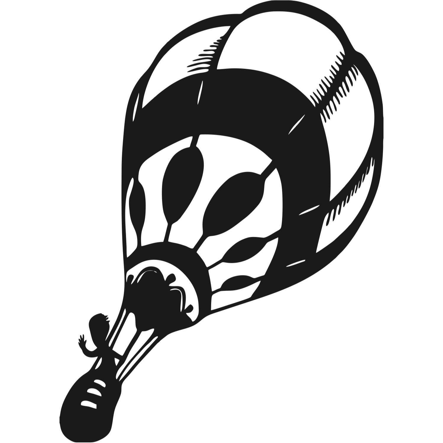 Decor perete Balon Gonflabil HH773 din lemn 23x45 cm