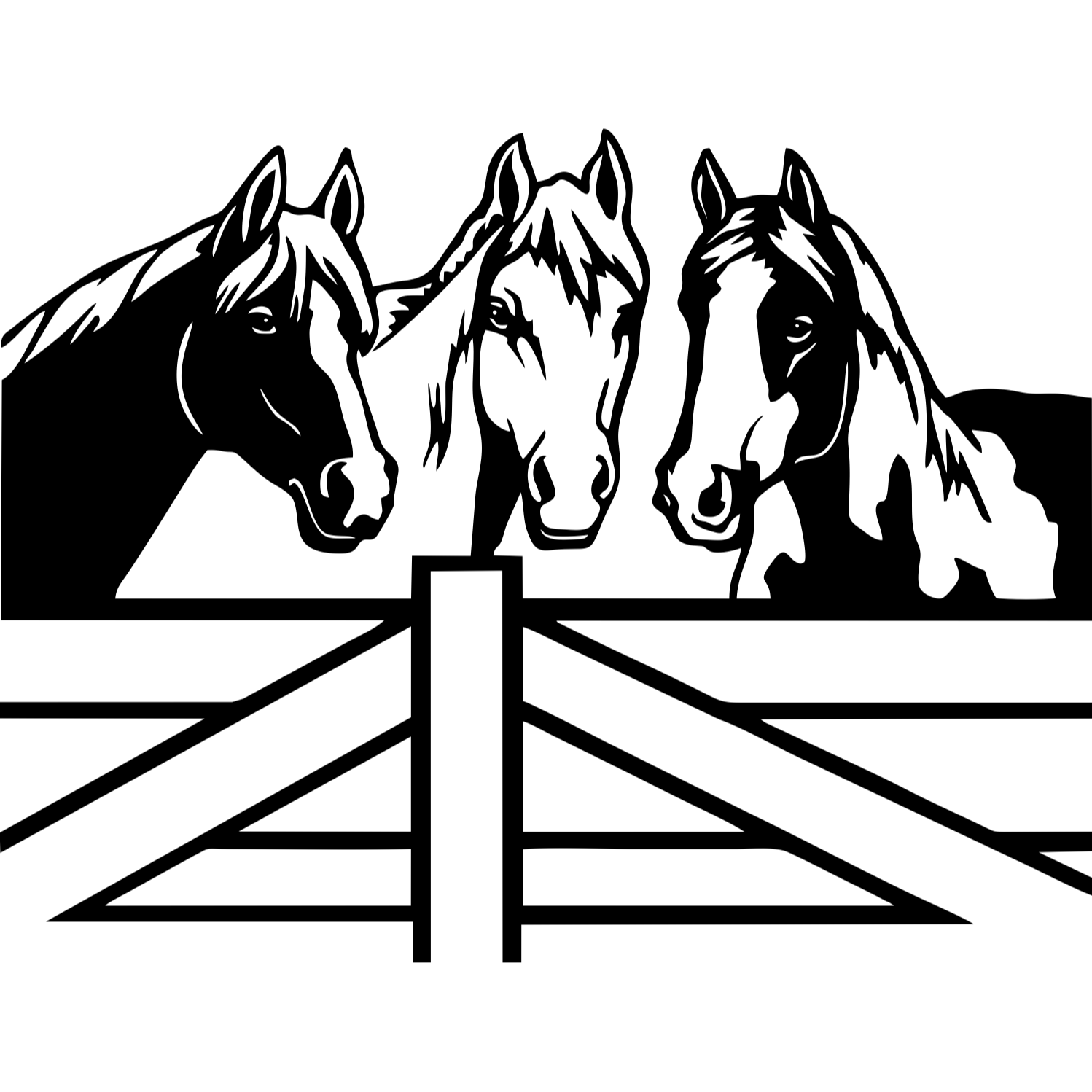 Decor perete Cai HH768 din lemn 35x27 cm