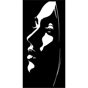 Decor perete Chip de Fata HH783 din lemn 23x47 cm Decor perete Chip de Fata HH783 din lemn 23x47 cm