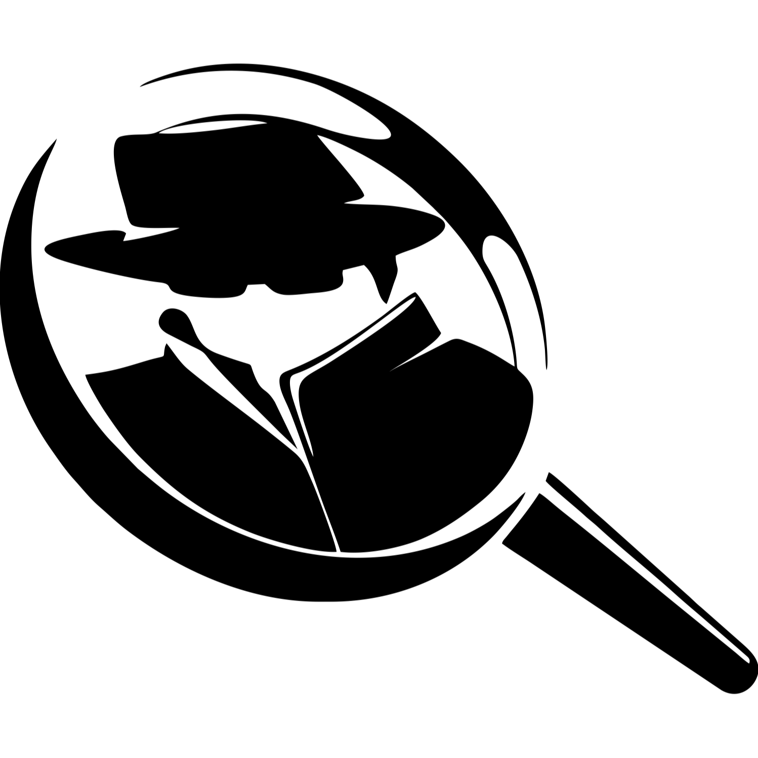 Decor perete Detectiv in Lupa HH731 din lemn 25x45 cm