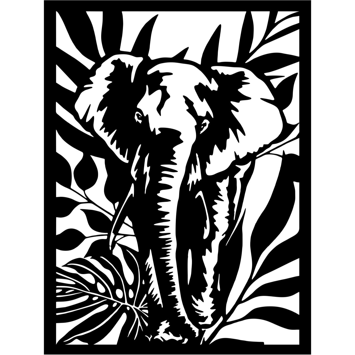 Decor perete Elefant HH788 din lemn 20x27 cm