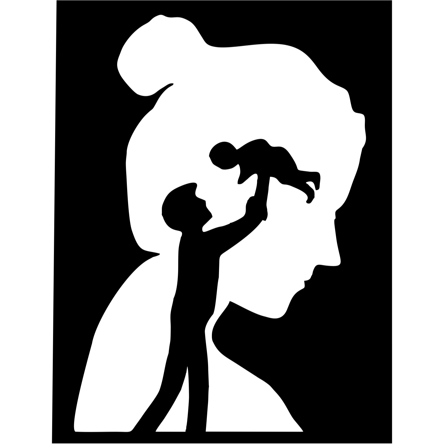 Decor perete Familie HH720 din lemn 20x27 cm