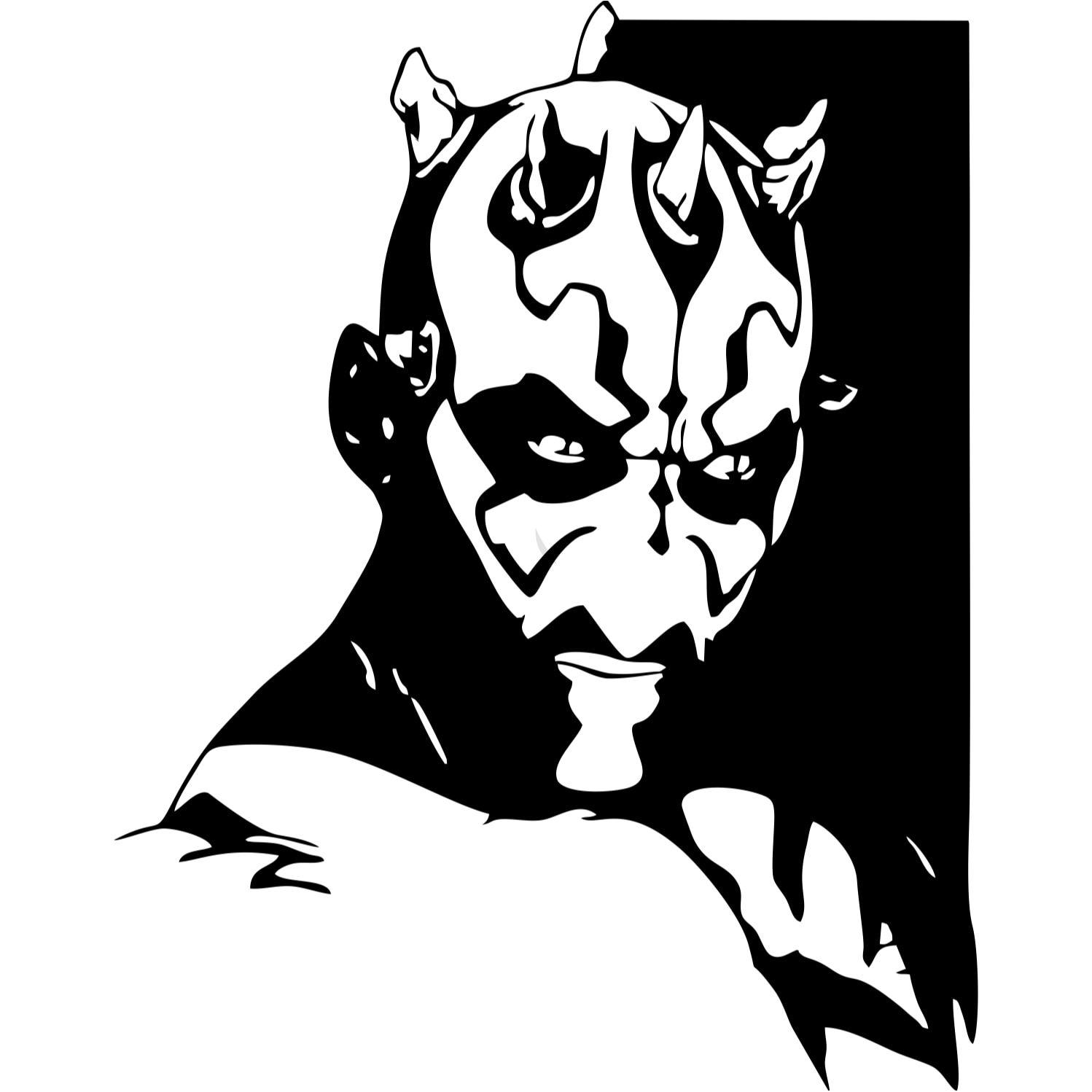 Decor perete Darth Maul HH743 din lemn 27x35 cm