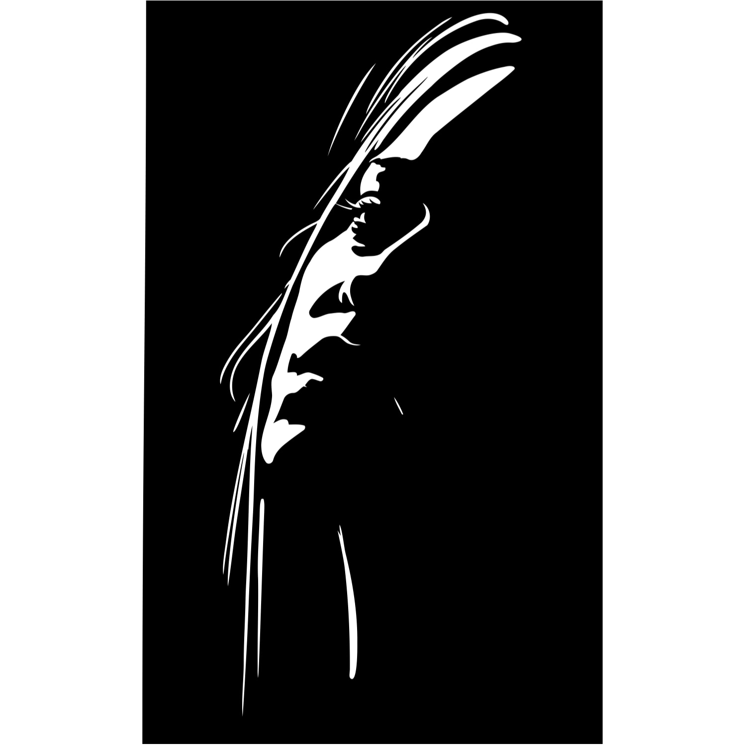 Decor perete Chip de Fata HH808 din lemn 29x47 cm